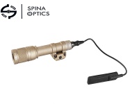SPINA OPTICS M600V Tactical Flashlight, LED+Mouse Tail/Sand