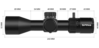 Spina Optics Riptide 3-12x44 2.1